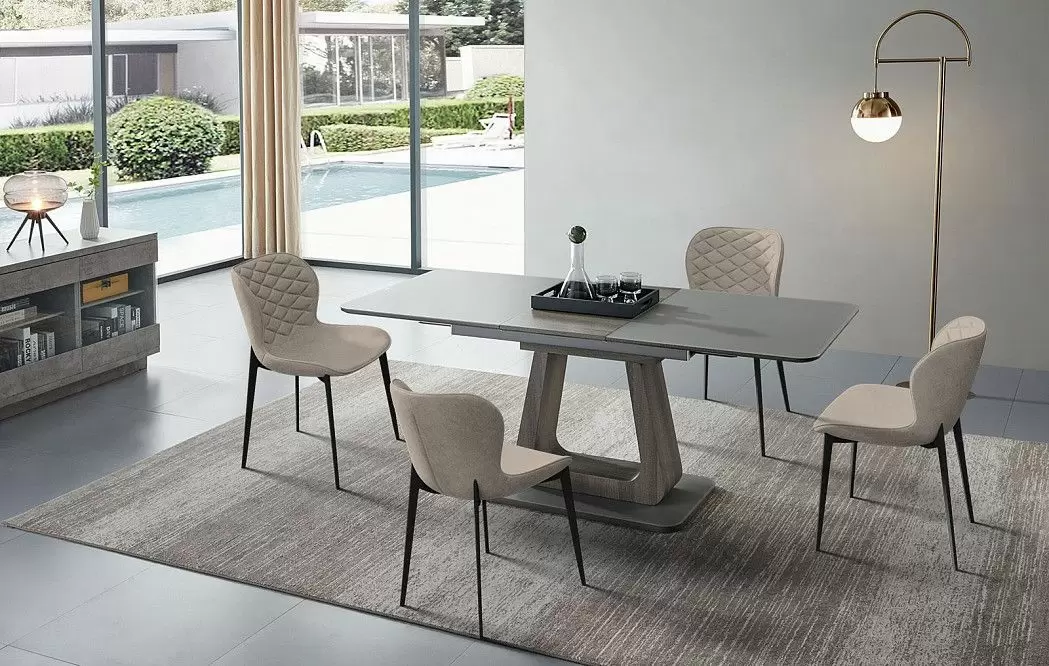 Стол раскладной Rosanna 160-200, серый - фото 20