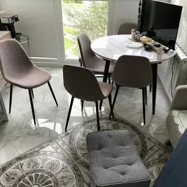 Стол раскладной Leticia 100-130, мраморный рисунок/черный 1635257704439.jpg