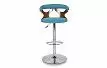 Стул барный Breeze, синий/орех