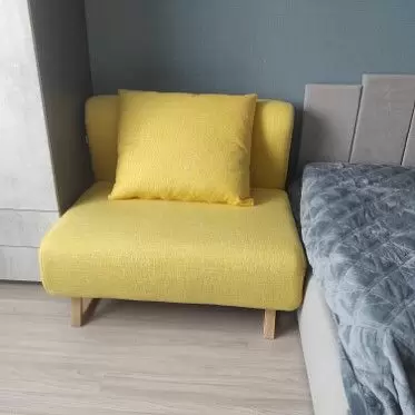 Кресло-кровать Rosy, желтый/без принта