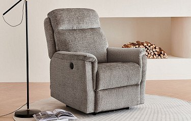 Кресло-реклайнер Stanley, серо-бежевый