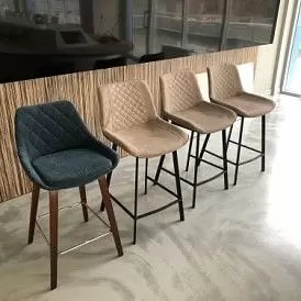 Стул полубарный Trix (65), желтый