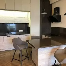 Стул барный Kevin (76), серый/черный