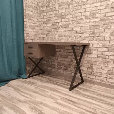 Стол письменный Hemingway, дымчатый дуб/черный