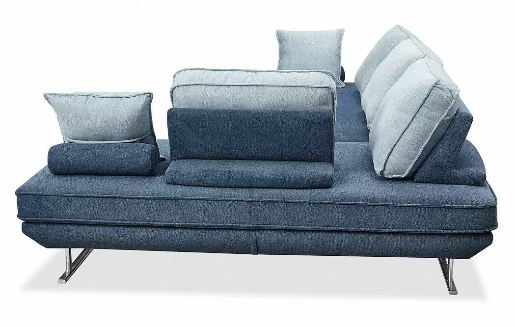 Диван-трансформер Bergamo угловой, темно-синий/бирюзовый - фото 7