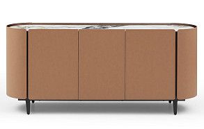 Буфет Scarlett, светлая керамика/коричневый