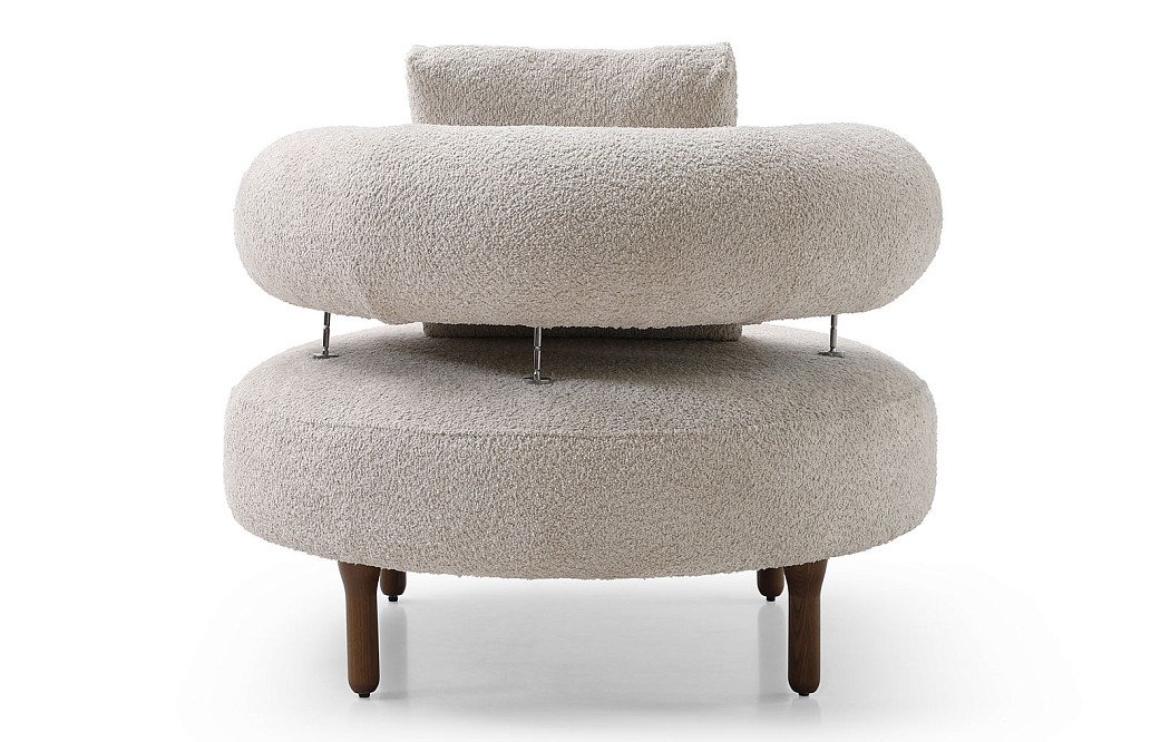 Кресло Olimpia, кремовый/орех - фото 9