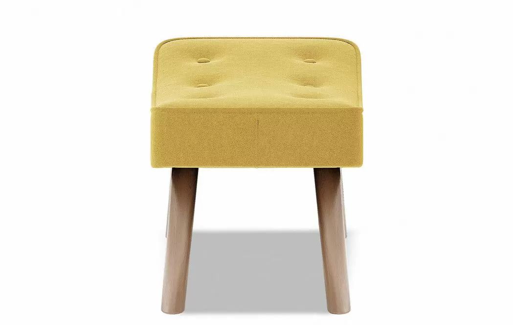 Оттоманка Hygge Classic, желтый/натуральный - фото 4