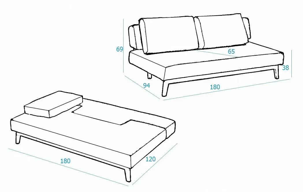Диван-кровать Smart, бежевый - фото 3