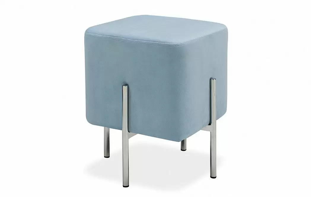 Банкетка Gatsby малая, голубой/серебро