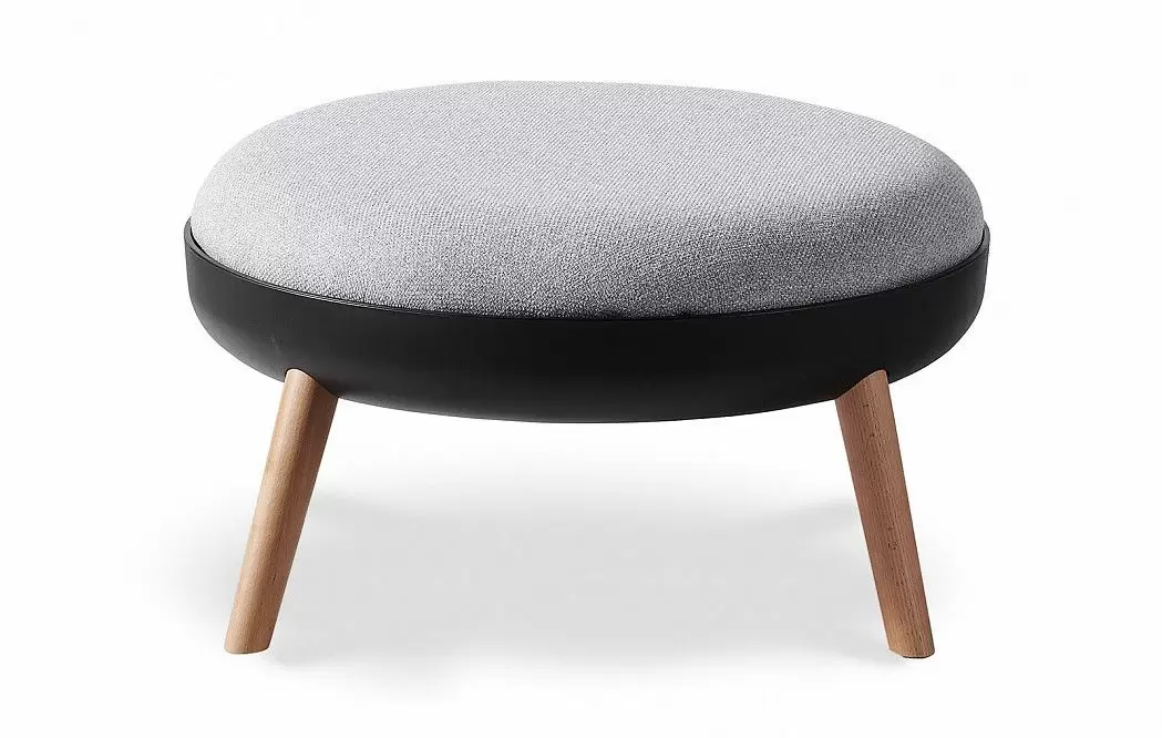 Кресло и пуф Cherry, серый - фото 12