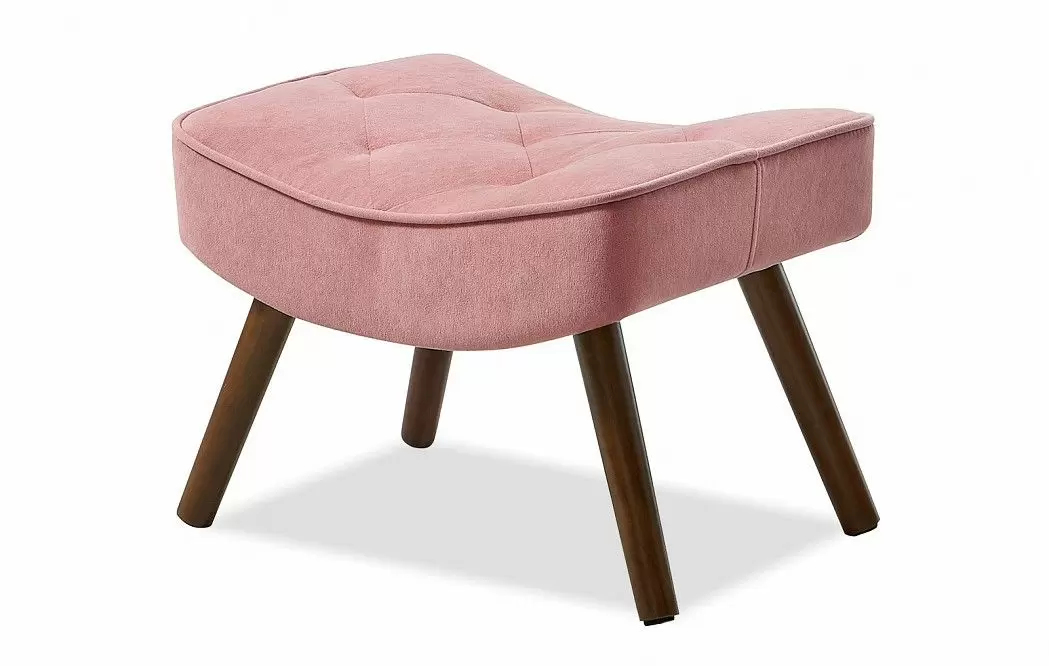 Кресло и оттоманка Hygge, коралловый/орех - фото 10