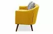 Комплект мягкой мебели Florence, желтый шафран/орех
