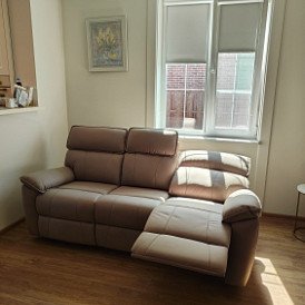 Диван-реклайнер Allison 2-х местный, светло-серый