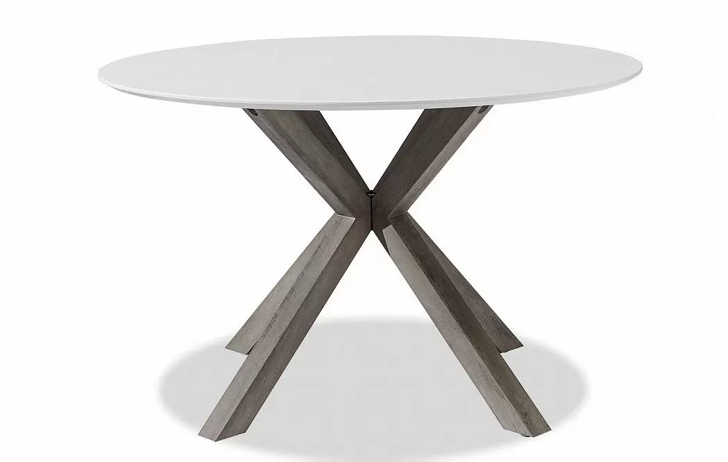 Стол Bianca 120, белый/винтажный орех - фото 7