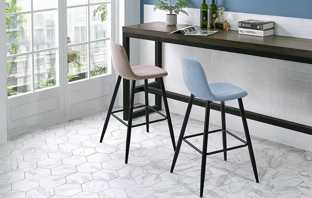 Стул полубарный Jack (60), бежевый/черный - фото 3