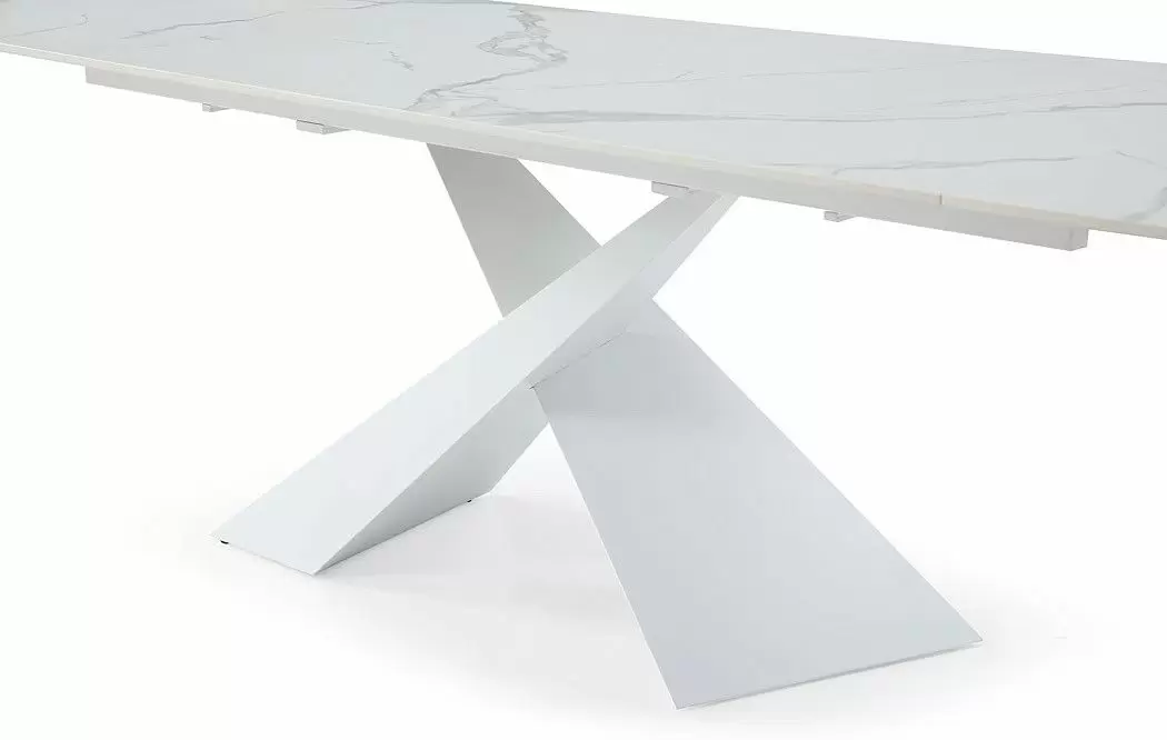 Стол раскладной Savoy 160-220, белая керамика - фото 12