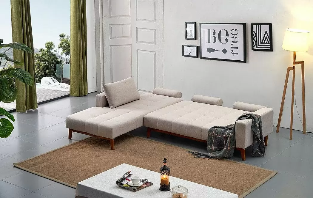 Диван-кровать Summer угловой (левый), бежевый - фото 2