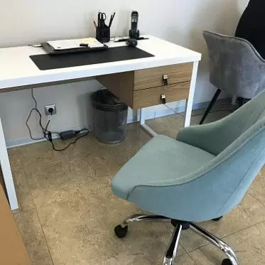 Стол письменный Jacklyn, орех/белый