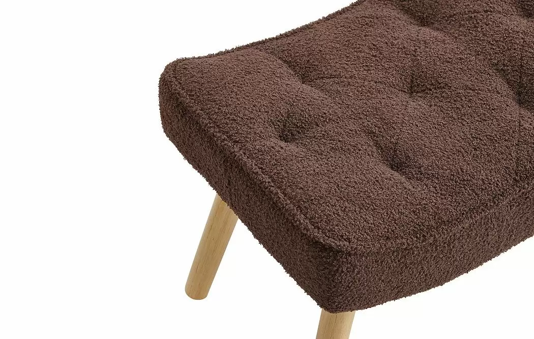 Кресло и оттоманка Hygge, коричневый/натуральный - фото 12