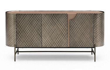 Буфет Emily, орех/бронза