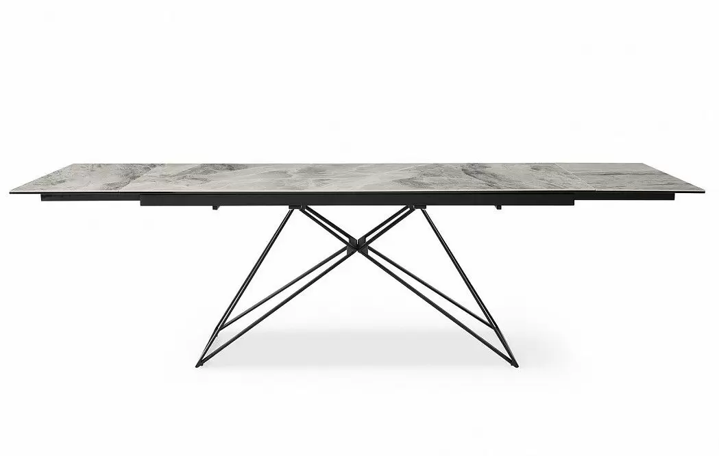 Стол раскладной Cross 180-260, светлая керамика - фото 9