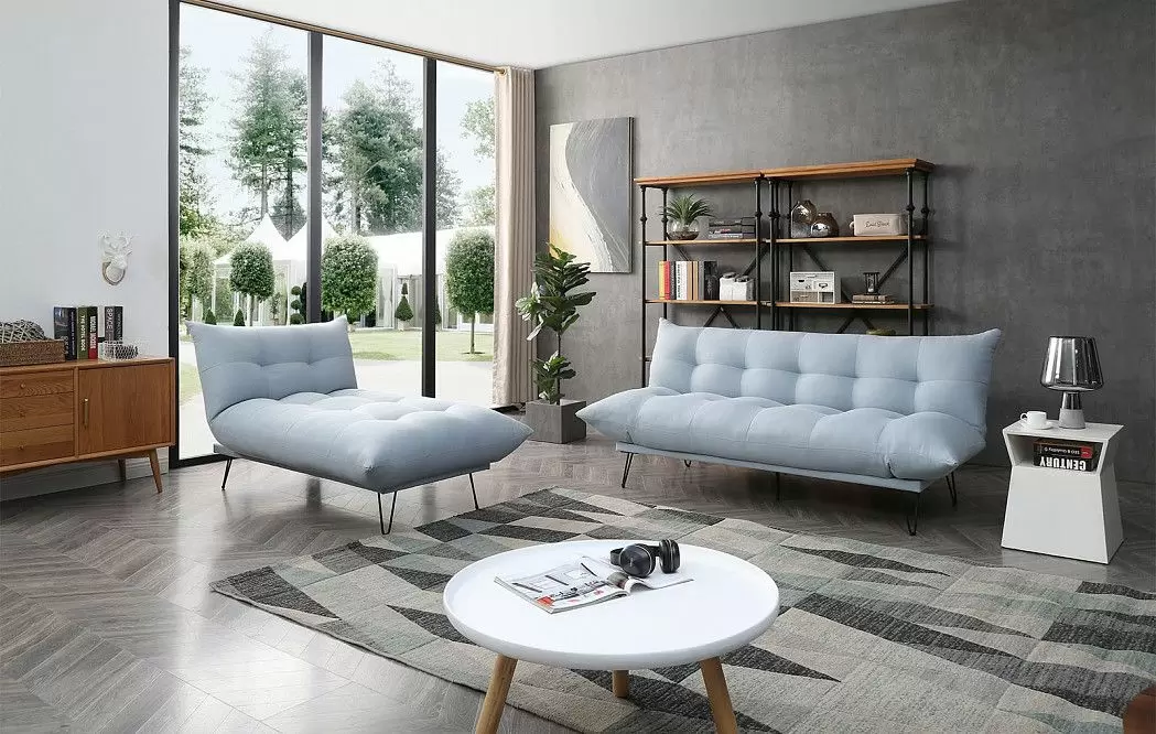 Диван-трансформер Savona раскладной угловой, голубой - фото 5