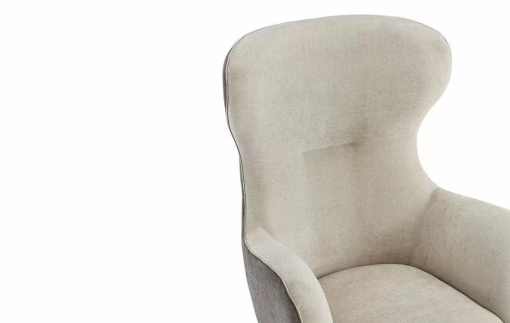 Кресло и оттоманка Lucille, бежевый - фото 5