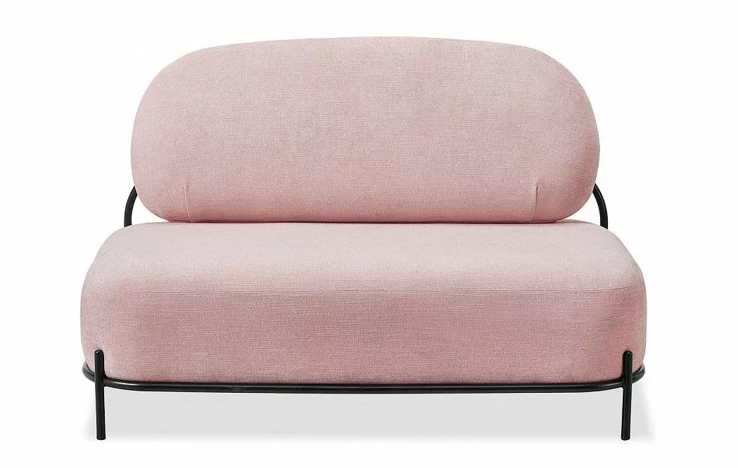 Диван Angelina 2-х местный, розовая пудра