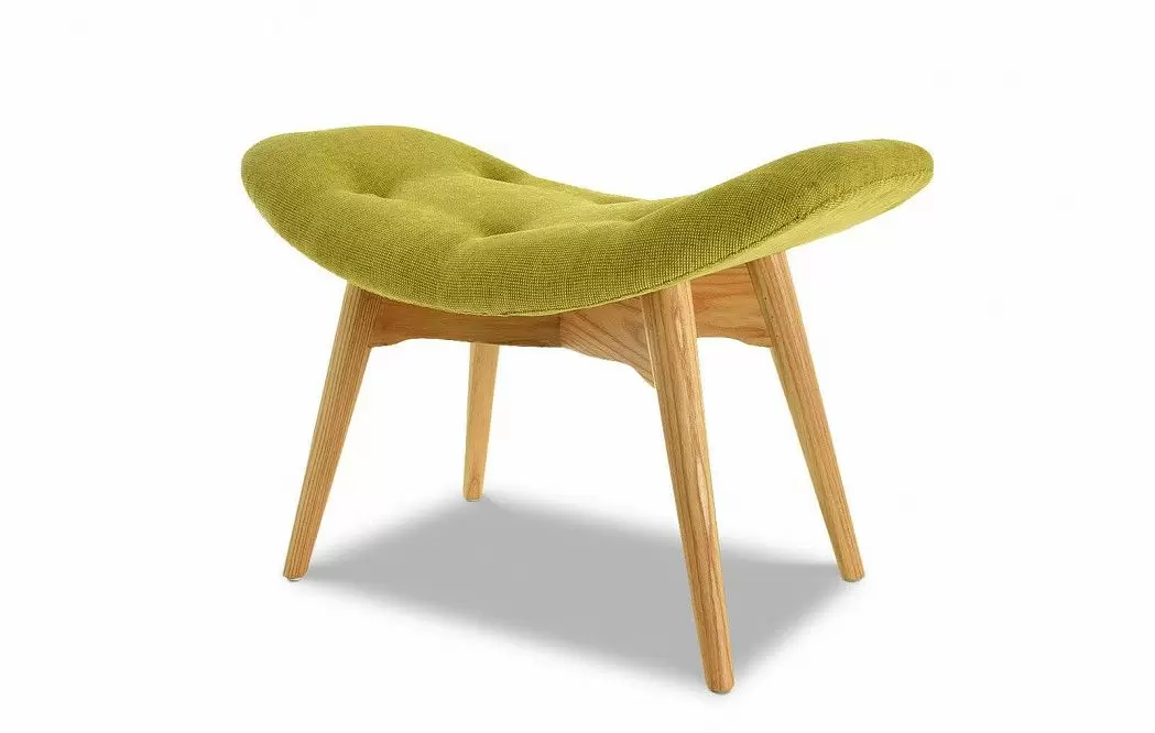 Кресло с оттоманкой Contour, желто-зеленый - фото 8