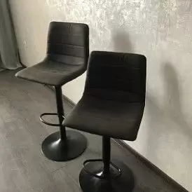 Стул барный Glover, серо-коричневый/черный