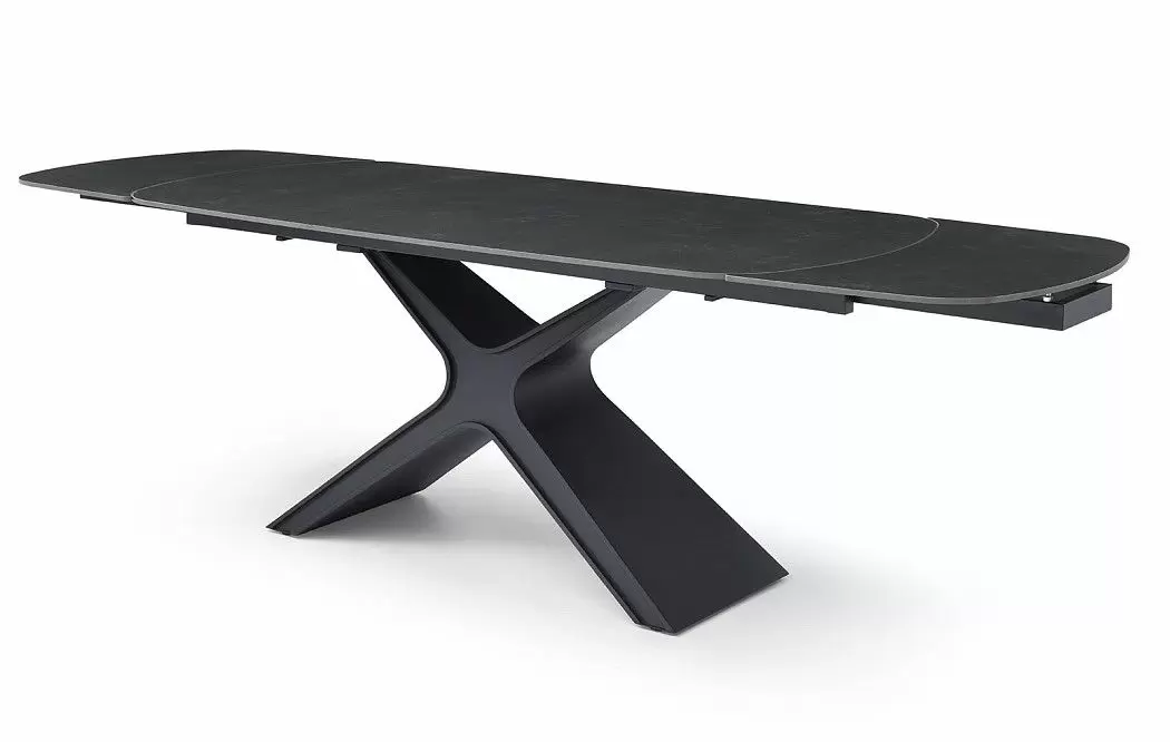 Стол раскладной Charlotta 160-240, черная керамика