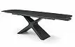 Стол раскладной Charlotta 160-240, черная керамика