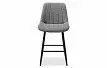 Стул полубарный Cleo, серый/черный