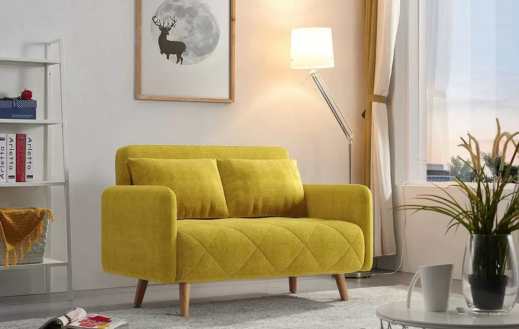 Диван-кровать Cardiff, горчичный