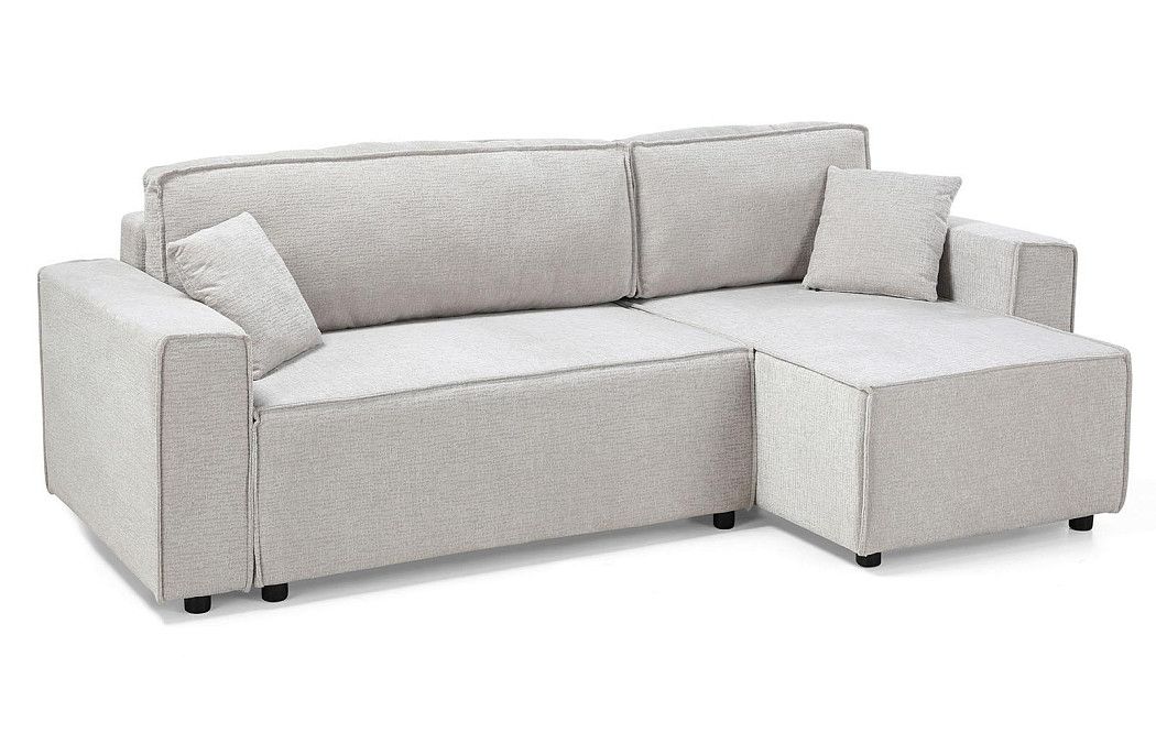 Диван-кровать Gustav угловой (правый), бежевый - фото 4