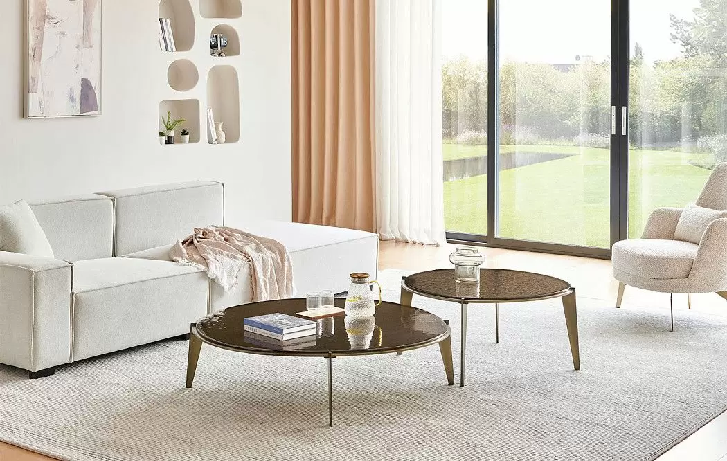 Стол журнальный Joy (117), коричневое стекло - фото 2