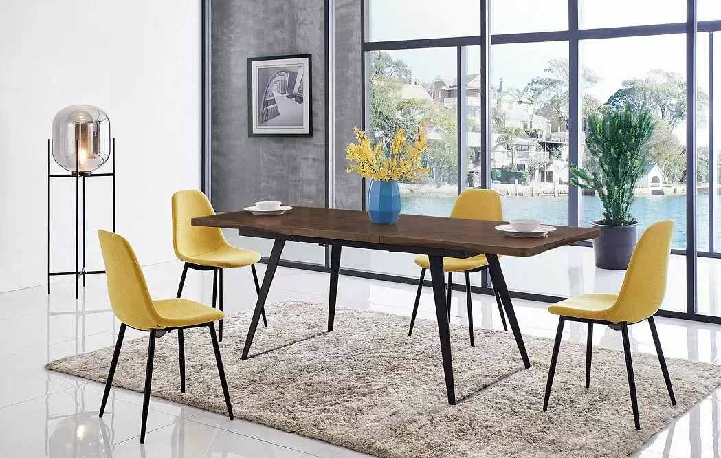 Стол Vermont + 4 стула желтых Jackson