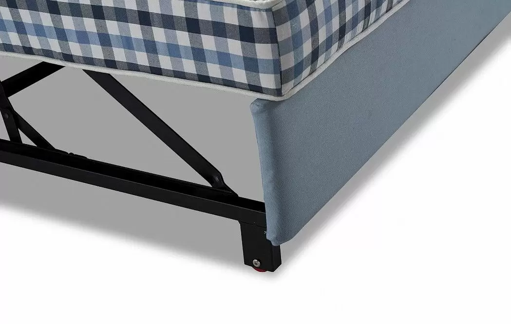 Диван-кровать Folk угловой (правый), голубой - фото 7