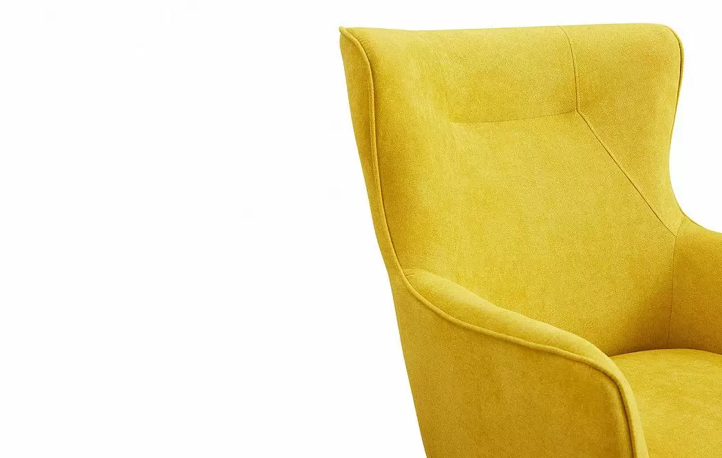 Кресло Camilla, желтый шафран/орех - фото 7