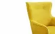Кресло Camilla, желтый шафран/орех