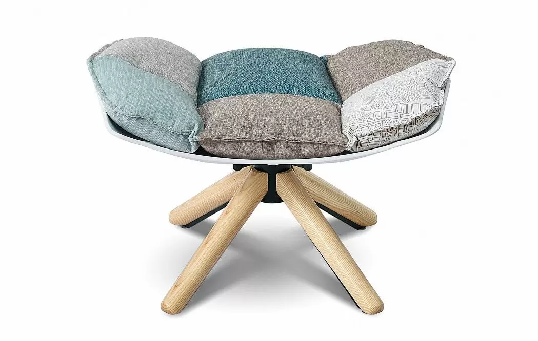 Оттоманка в стиле Husk, светлый пэчворк - фото 3