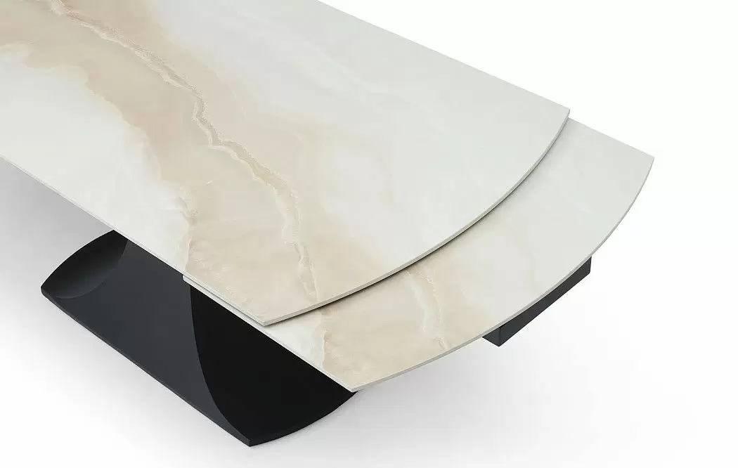 Стол раскладной Claudia 160-240, бежевая керамика - фото 9