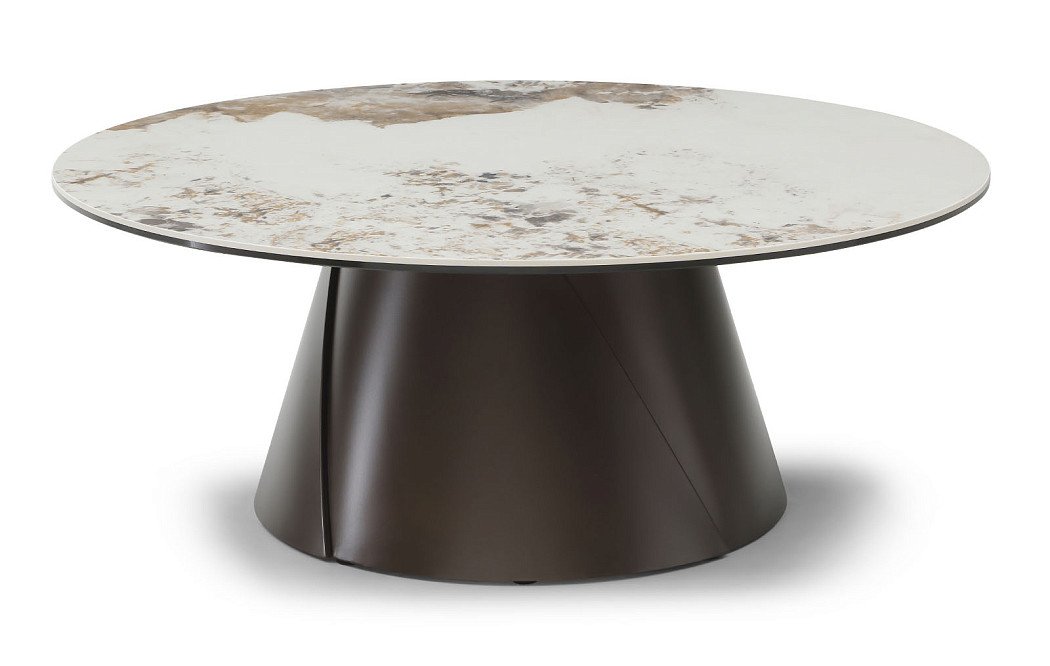 Стол журнальный Havana (100), светлая керамика/шоколад