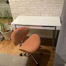 Кресло Miranda, серо-голубой/хром