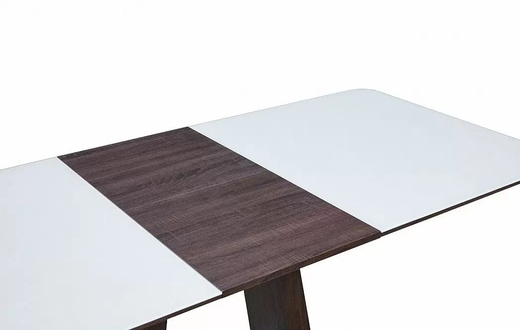 Стол раскладной Rosanna 140-180, темно-коричневый/белый - фото 7