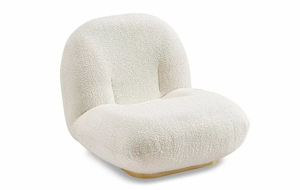Кресло Cloud, слоновая кость/золото - фото 4