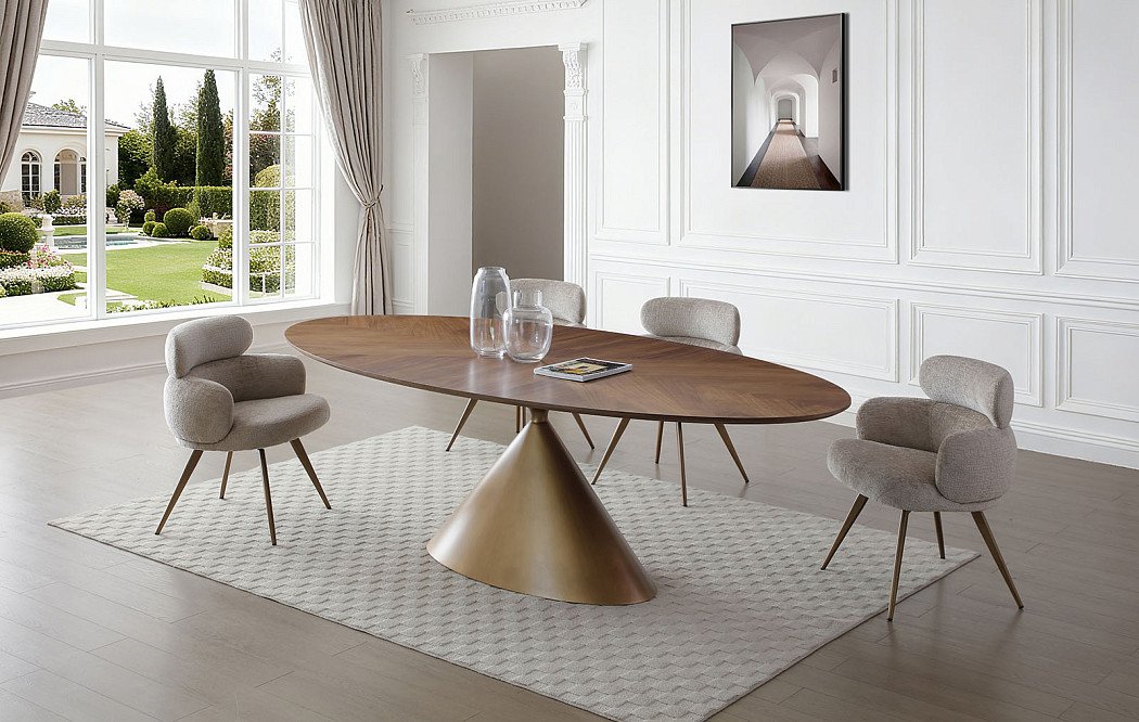 Стул Evy, серо-бежевый/бронза - фото 2