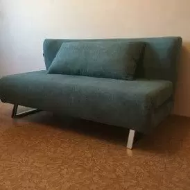 Кресло-кровать Rosy, темно-бирюзовый/хром