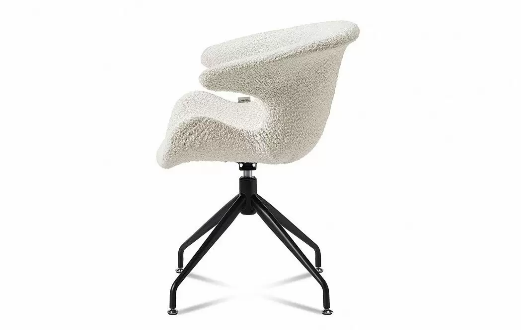 Кресло Wing, слоновая кость/черный - фото 6